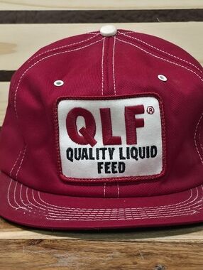 QLF Red Trucker Hat with White Patch